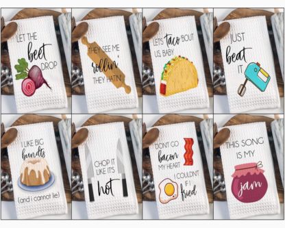 Song lyric kitchen towels funny stocking stuffer ideas for adults