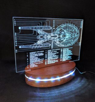 Starship Schematic Lamp