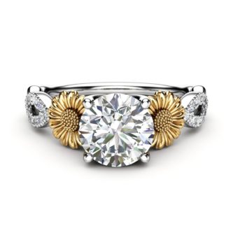 Sunflower Engagement Ring