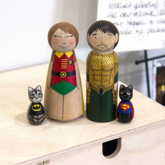 superhero family stacking dolls funny nerd christmas gift idea