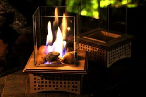 Tabletop Glass Fireplace