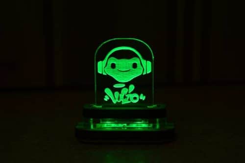 Tiny Lucio character face lamp