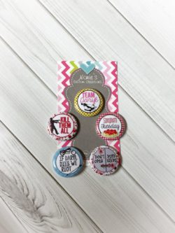 Walking Dead magnets pins geeky & nerdy stocking stuffer ideas