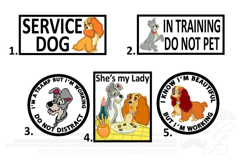 Disney service dog outlet patches