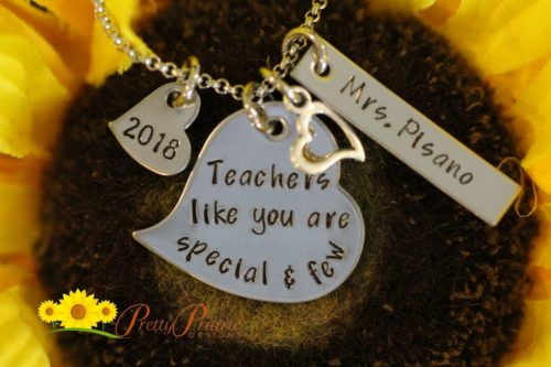 “Teachers like you are special & few” Necklace