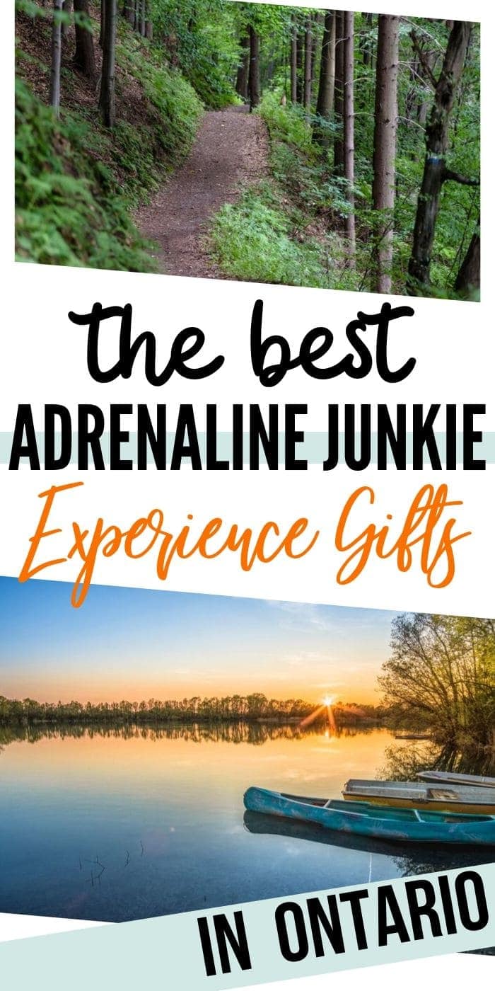 Adrenaline junkie experience gifts in Ontario