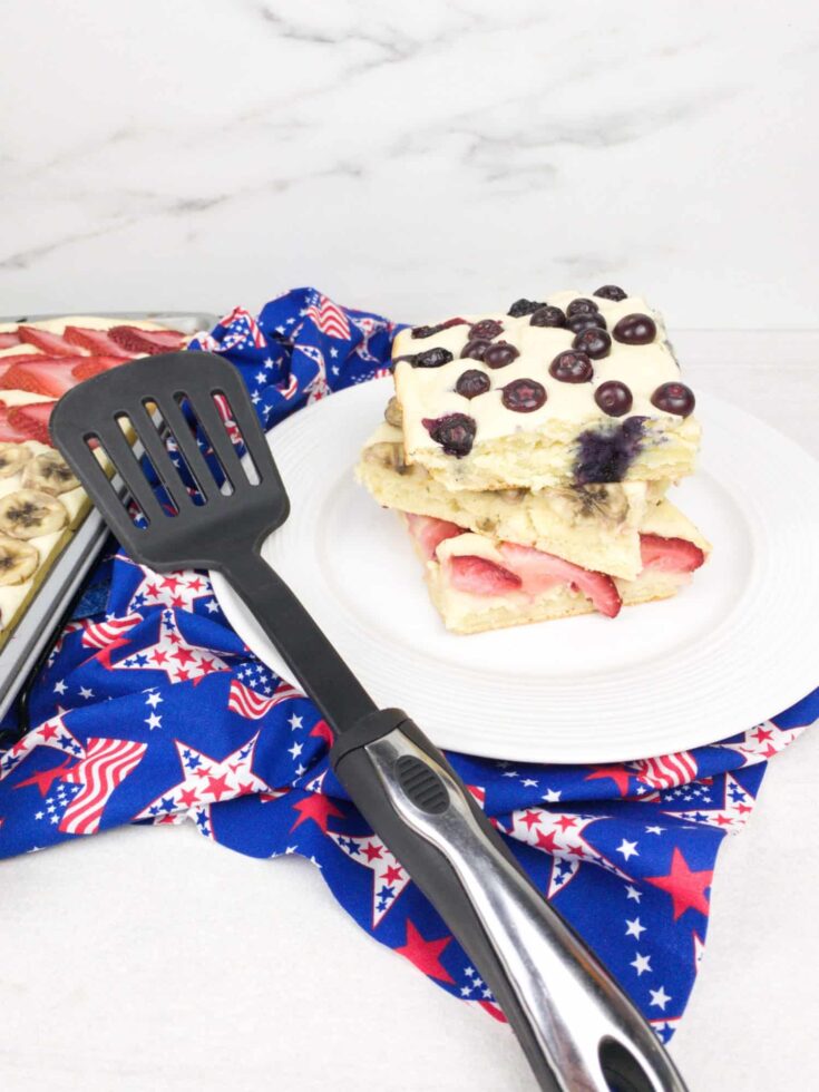 Fourth of July Red, White and Blue Sheet Pancake