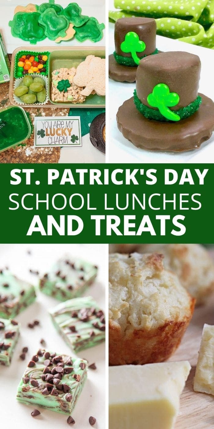 St. Patrick's Day School Lunch Ideas & Treats
