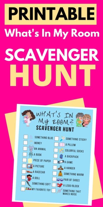 FREE Printable Indoor "In My Room" Scavenger Hunt | Scavenger Hunt For Kids | Creative Ideas For Kids | Keep Your Kids Busy With A Scavenger Hunt | Unique Scavenger Hunts | #kids #fun #entertainment #scavengerhunt #easy #children #uniquegifter