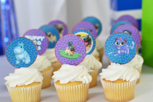 Puppy dog cupcake printables