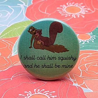 Disney squirrels button pin 