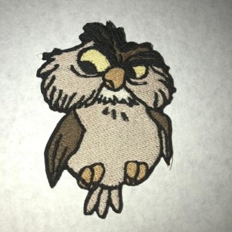 Archimedes owl patch sword in the stone gift 