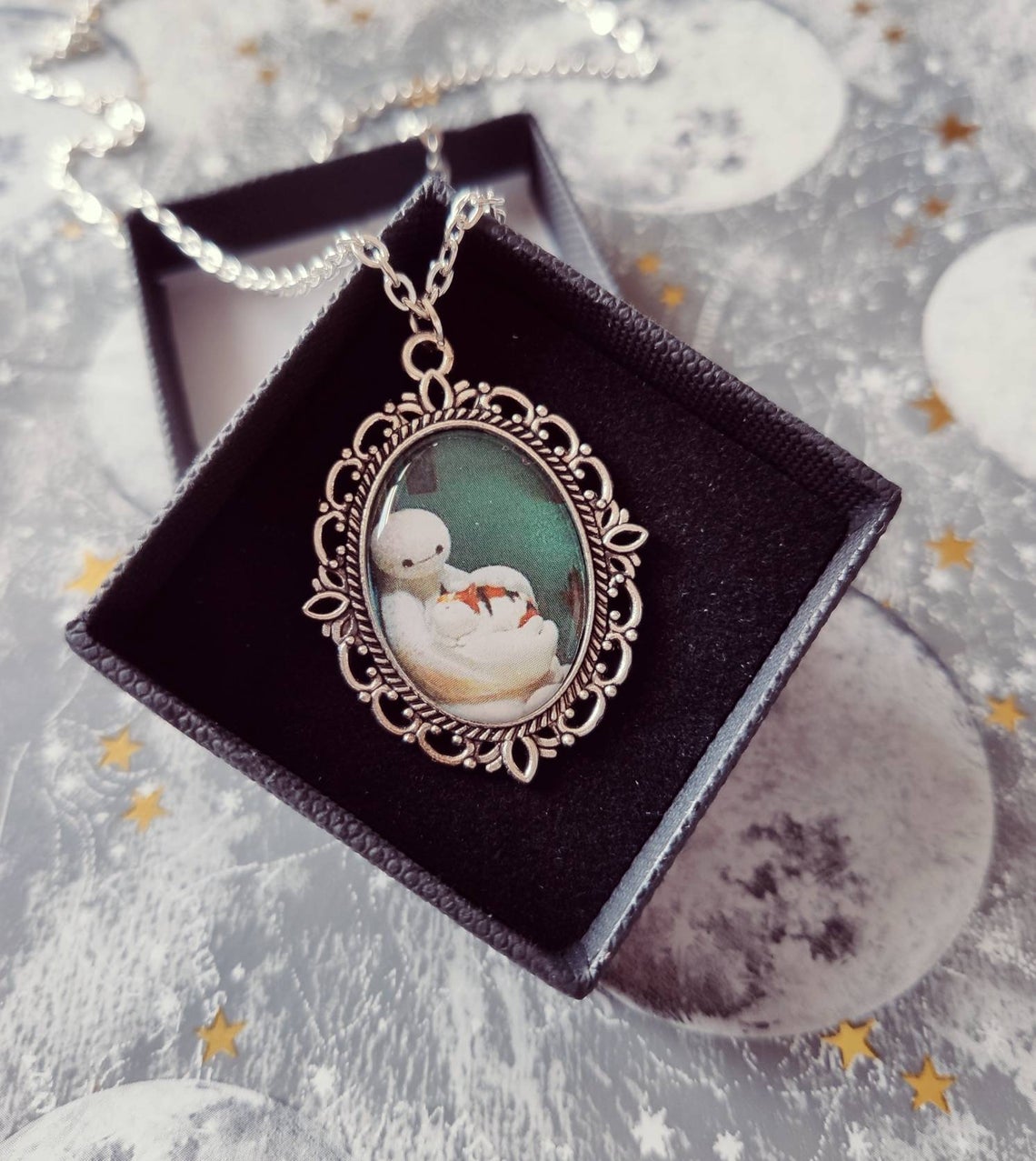 Baymax and Mochi pendant cameo picture 