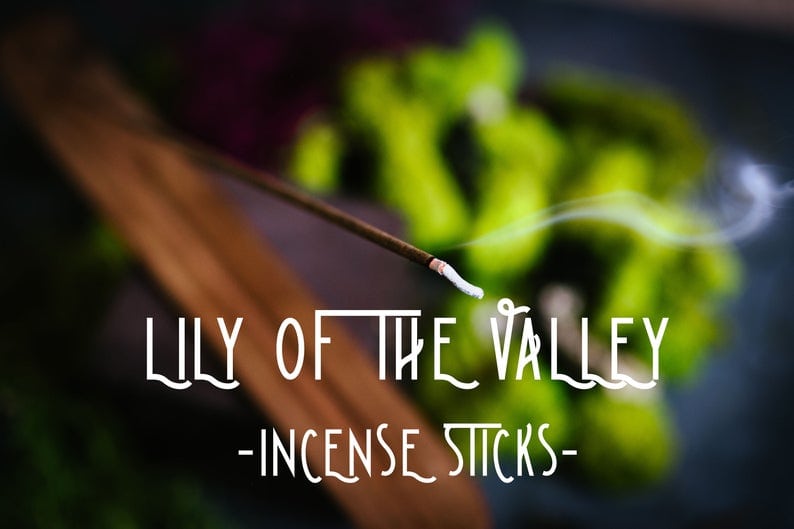 lovely incense sticks for burning lily of the valley botanical scent 