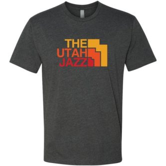 The utah jazz north face design fan gear shirt for men 