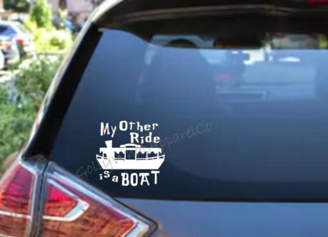 my other ride is a boat vinyl decal 