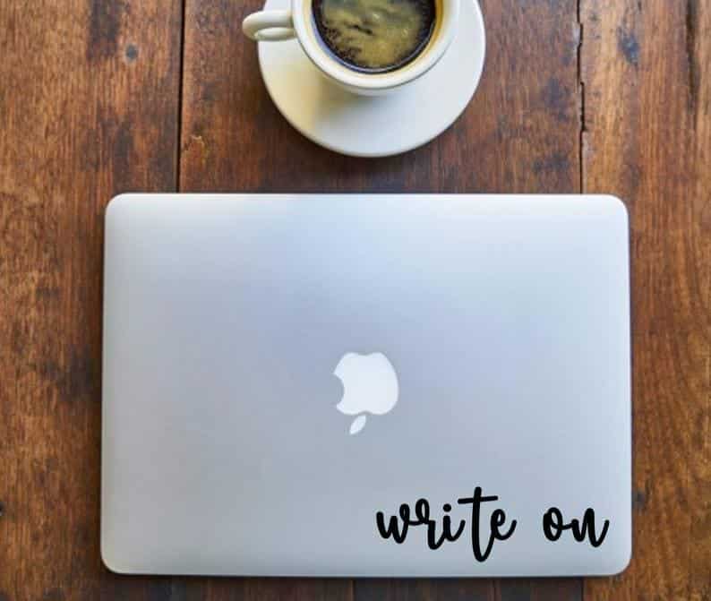 Write on stickers for writers laptop