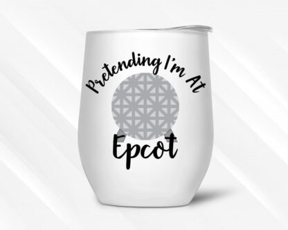 Epcot themed wine tumbler gift idea