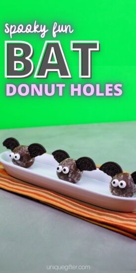 Donut Hole Recipe | Bat Donut Holes | Halloween Finger Food | Snack Recipe | Cute Halloween Lunch Snacks | October Lunch Snacks | October Treat Recipes | Flying Bats Snack Recipe | Donut Hole Recipe | Glazed Party Snack | #donuthole #bat #Halloween #recipe #snack
