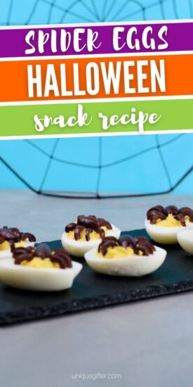 Spider Egg Snack | Halloween Themed Snacks | Halloween Recipes | Appetizers for Halloween Party | The Best Halloween Snacks | Spider Themed Snacks | Spider Egg Treat | Savory Halloween Recipe | #recipe #Halloween #spider #eggs #appetizer #snack
