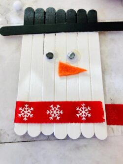 Popsicle Stick Snowman Craft for Kids - Unique Gifter