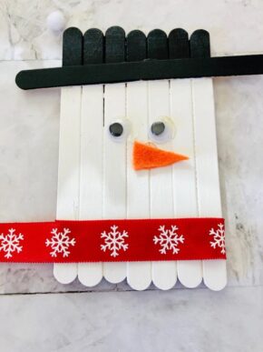 Popsicle Stick Snowman Craft for Kids - Unique Gifter