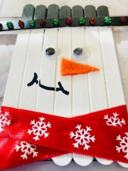 Popsicle Stick Snowman Craft for Kids - Unique Gifter