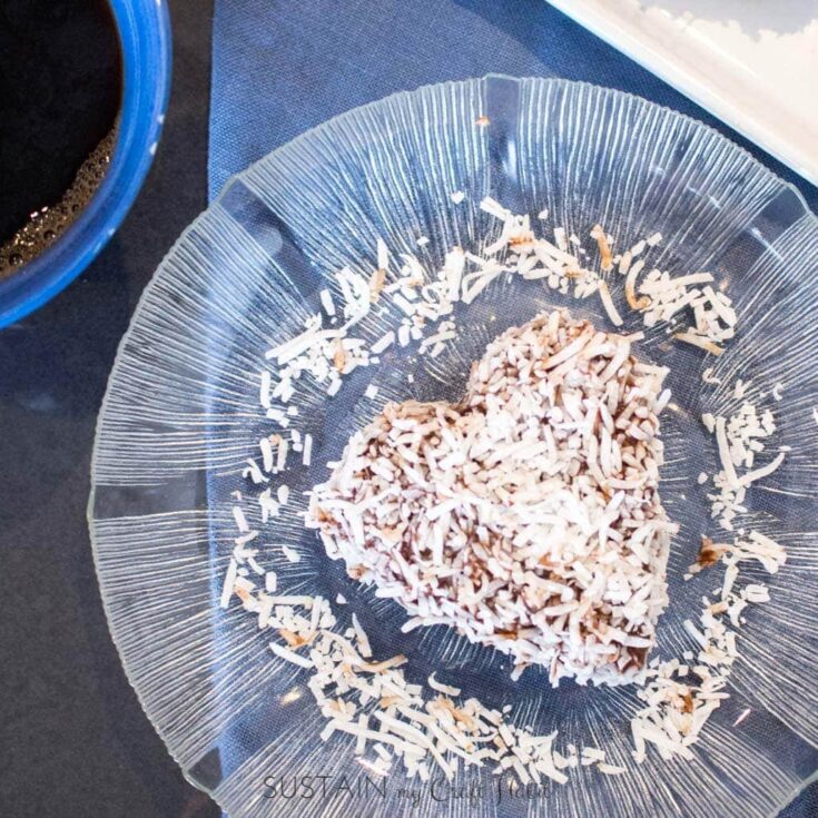 Image for Chocolate and Coconut Coated Mini Heart Cakes