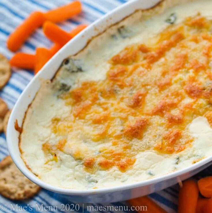 Image for Healthy Cheesy Spinach Dip - Mae's Menu