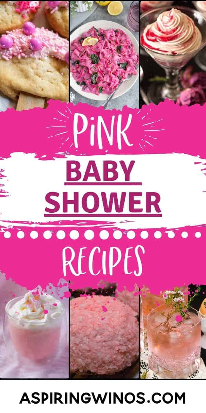 Pink Recipes for a Baby Shower | Pink Baby Showers | Baby Showers | Recipes #PinkRecipes #BabyShower #PinkRecipesBabyShowers #PinkBabyShowers