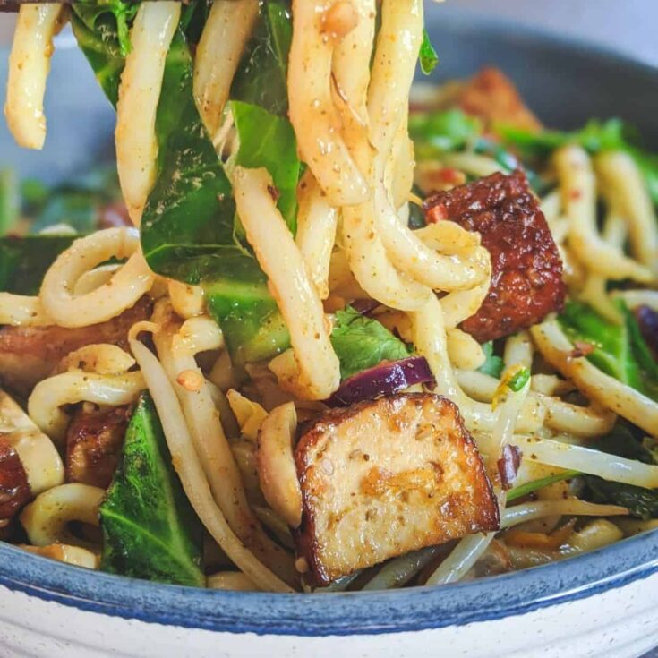 Image for Tofu Stir Fry Noodles Recipe (Vegan)