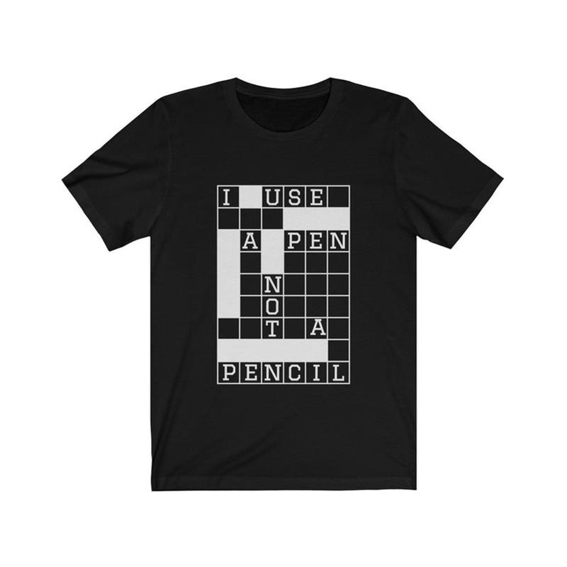 crossword puzzle shirt 