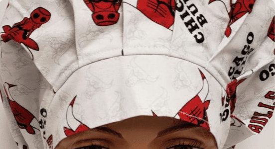 Chicago Bulls logo print chefs hat