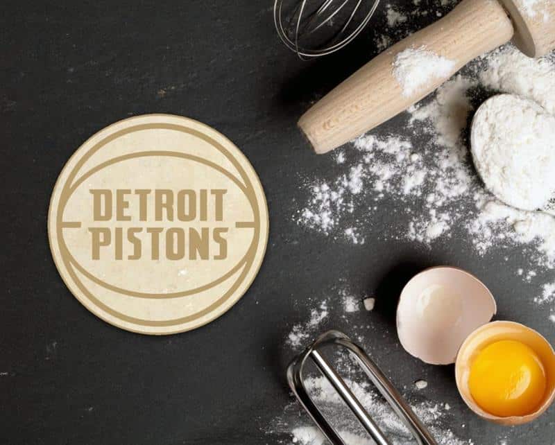Detroit Pistons logo cookie cutter 