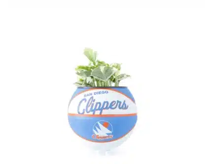 Clippers basketball planter 