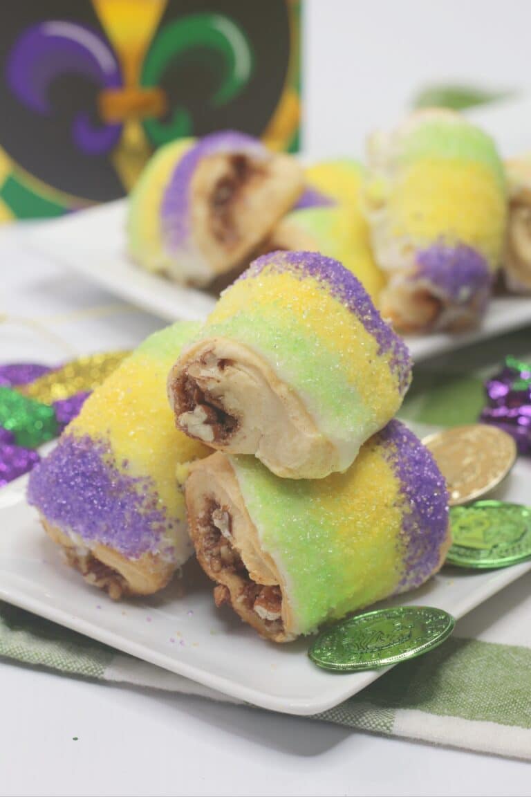 Mardi Gras Easy Mini King Cake Bites Unique Gifter