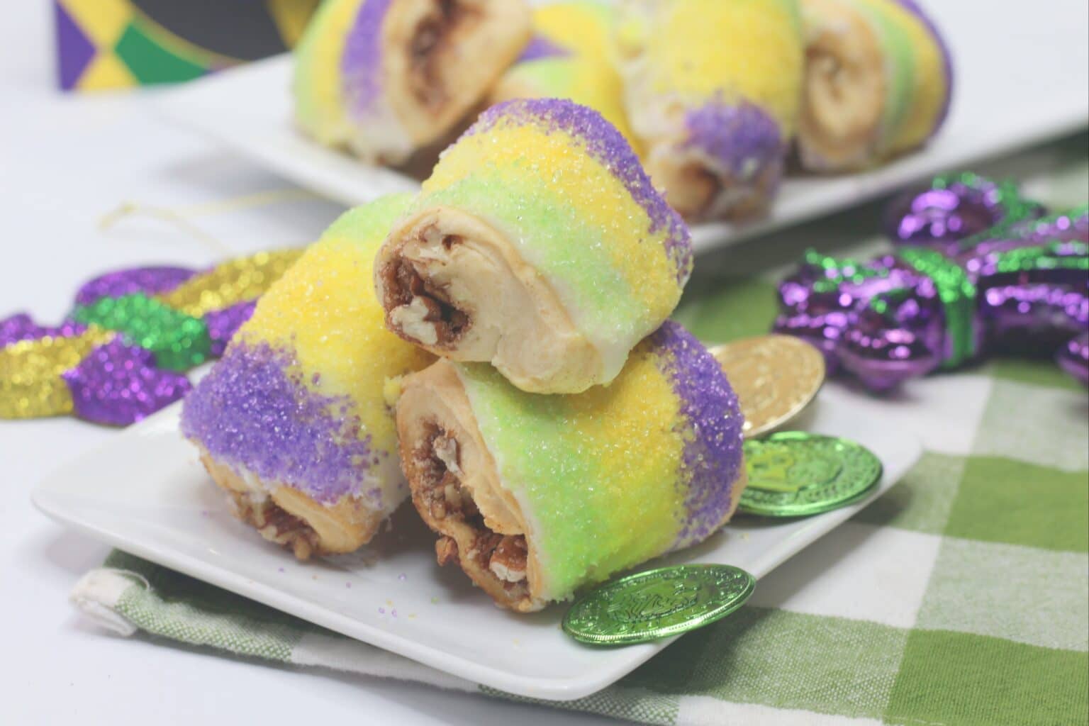 Mardi Gras Easy Mini King Cake Bites Unique Gifter