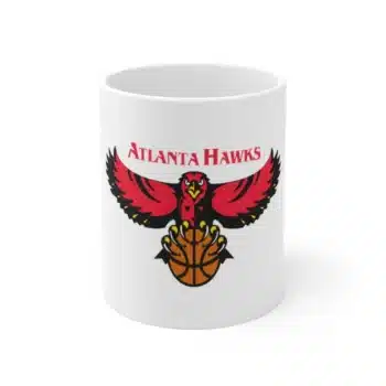 Atlanta Hawks team pride white coffee mug