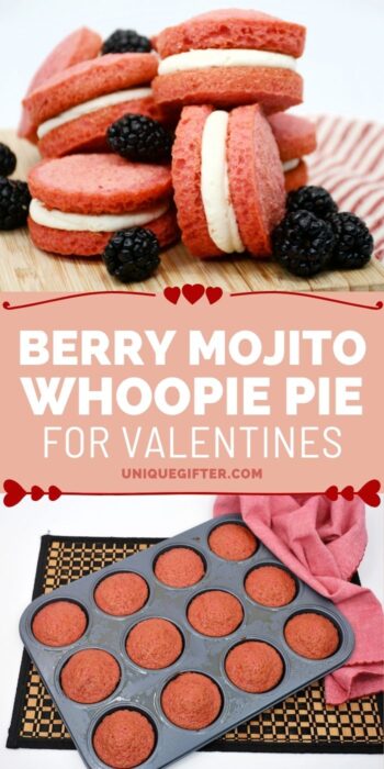 Berry Mojito Whoopie Pies | Whoopie Pie Recipes | Berry Whoopie Pies | Mojito Baking Recipe | Rum Whoopie Pies #RumWhoopiePies #BerryWhoopiePies #BerryMojitoWhoopiePies #WhoopiePieRecipes #MojitoBakingRecipe