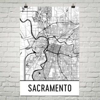 Best Sacramento Kings Fan Gift Ideas Sacramento map 