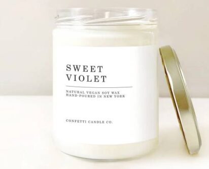 sweet violet candle 