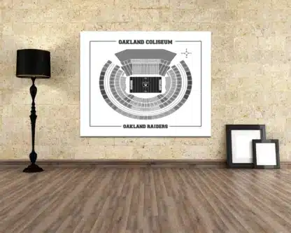 Raiders Alameda County Coliseum Print