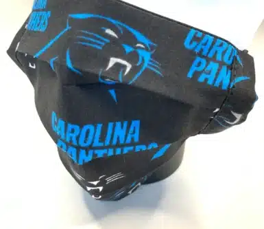 Carolina Panthers face mask 