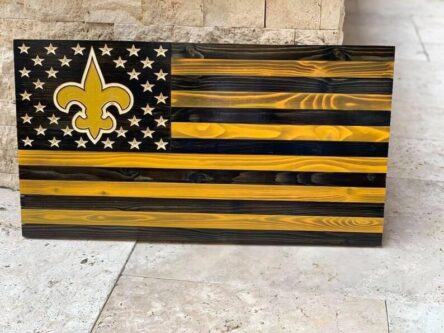 Saints wooden flag