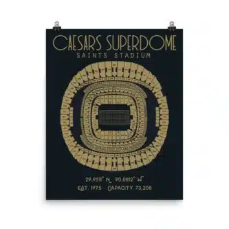 New Orleans Saints Superdome Diagram