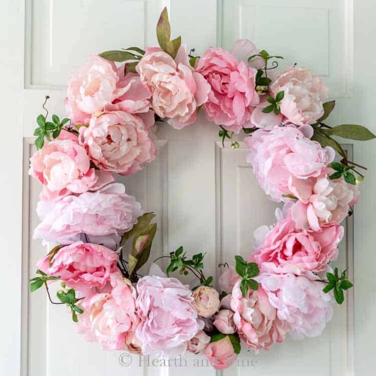 Image for Make a Beautiful Spring Peony Wreath in Under an Hour