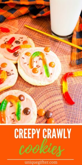 Creepy Crawly Cookies | Gummy Worm Cookies | Sugar Cookie Recipe | Halloween Sugar Cookies | Decorated Cookies | Cookie Craft | Kids Party Cookies | #halloween #gummyworms #holidays #cookies #sugarcookies