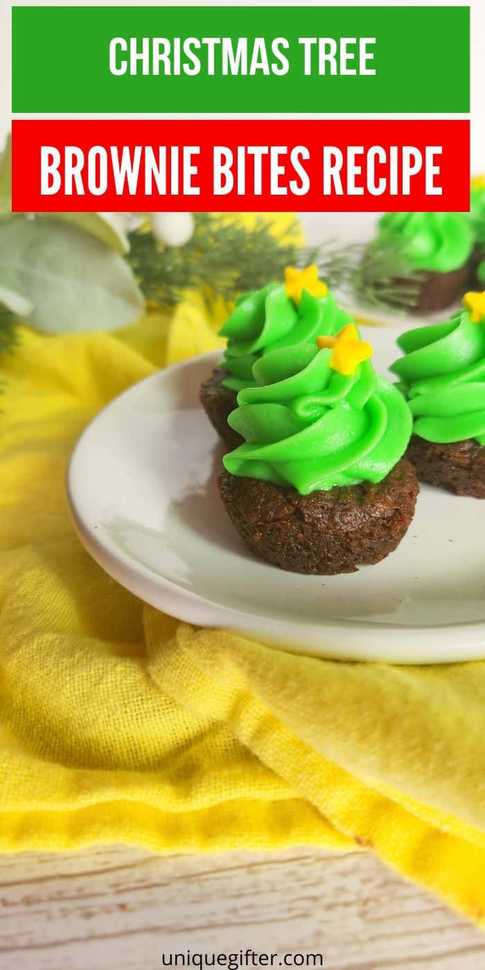 Christmas Tree Brownie Bites - Unique Gifter