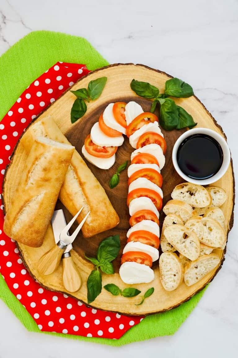 Candy Cane Caprese Cheese Board Unique Gifter