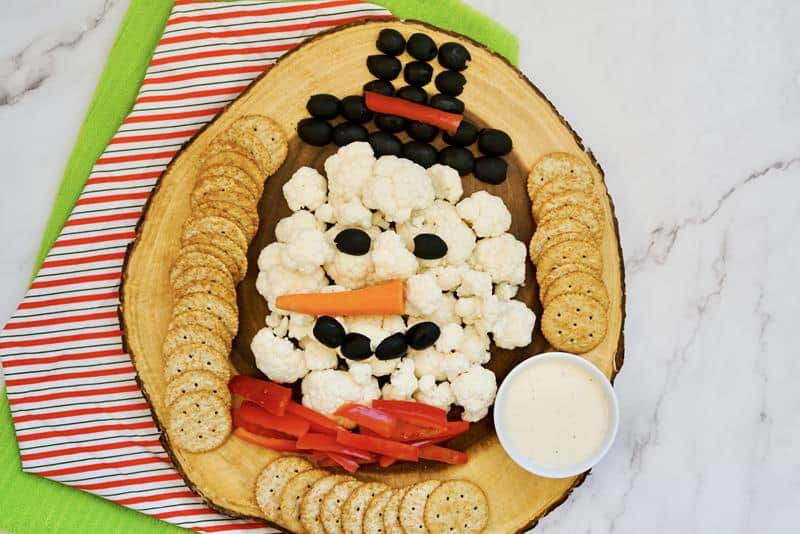 Snowman Veggie Tray - Unique Gifter